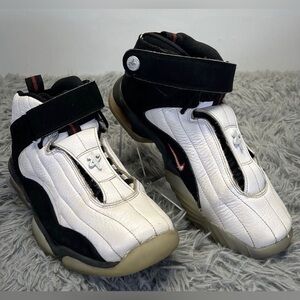 Nike Air Penny 4 Mens Size 8 Black White Athletic Shoes Sneakers 864018-101